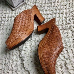 Anthropologie Braided Mules (Size 8.5)